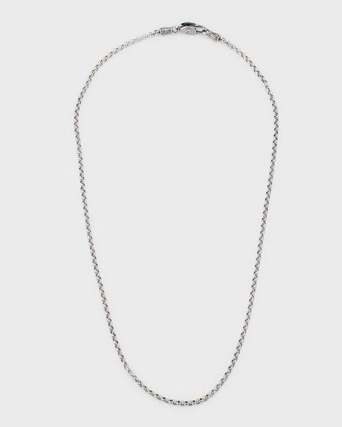 Men's Sterling Silver Rolo Chain Necklace