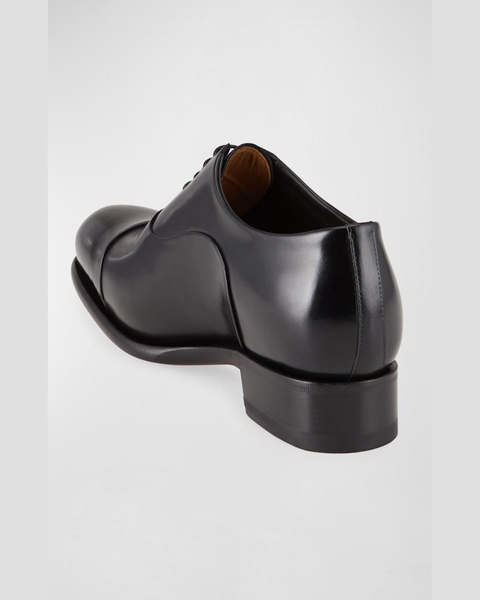 Men's Isaac Cap-Toe Leather Oxford Shoes