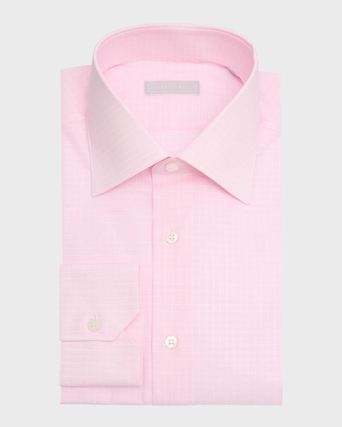 Men's Cotton Check Dress Shirt