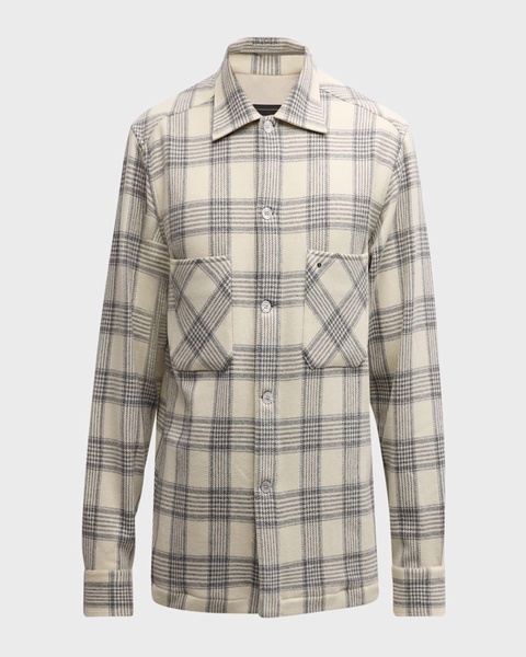 Men's Wool Plaid Overshirt