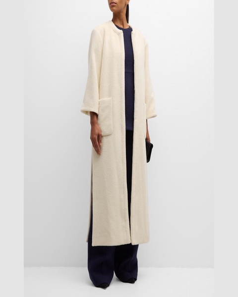 Suri Alpaca-Wool Long Coat