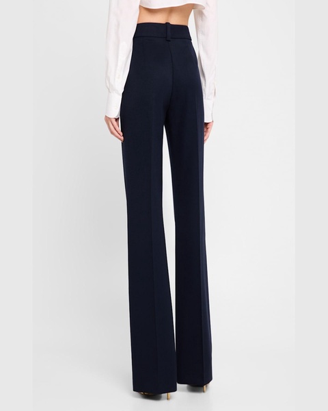 Chain Plate Straight-Leg Trousers