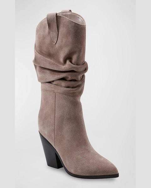 Slouchy Suede Mid Boots