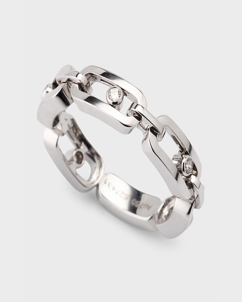 Move Uno 18K White Gold Link Ring