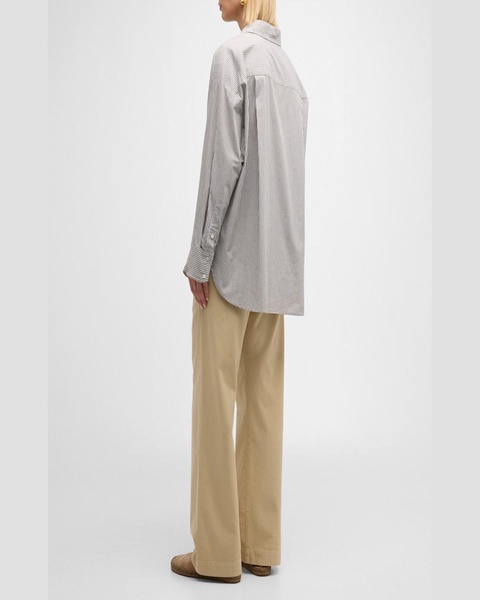 Dash Straight-Leg Cotton Twill Pants