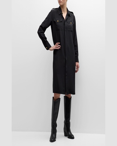 Adelaide Silk Shirt Dress