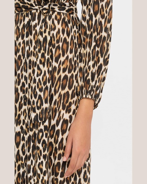 Leopard Maxi Dress Coverup