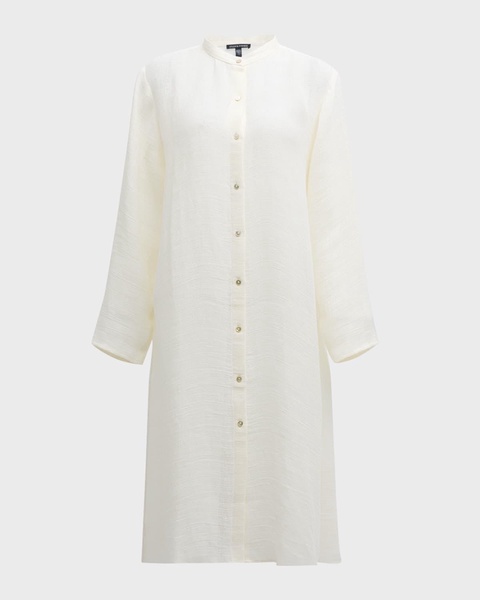 Button-Down Organic Linen Gauze Shirt