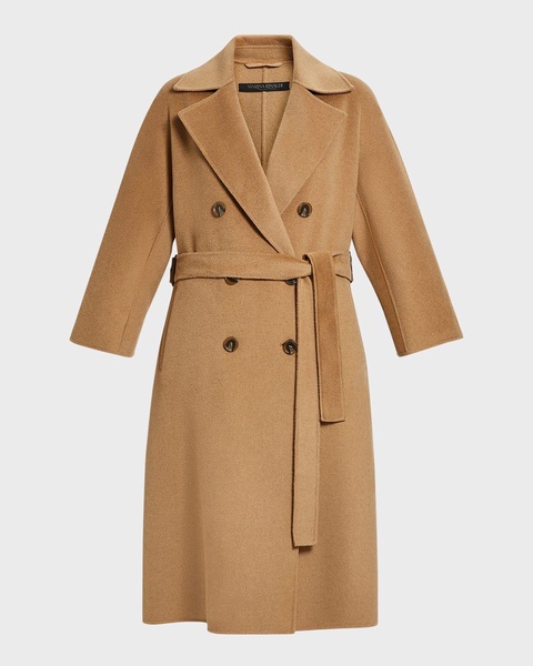 Plus Size Bratto Double-Breasted Wool Coat