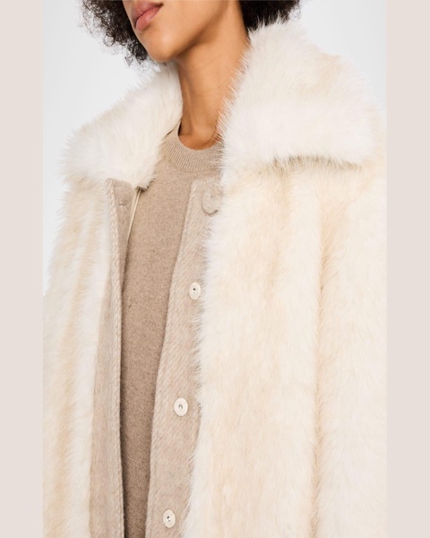 Belted Faux Fur Coat