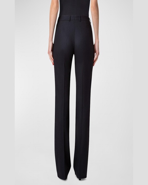 Marilyn Wool-Blend Bootcut Pants