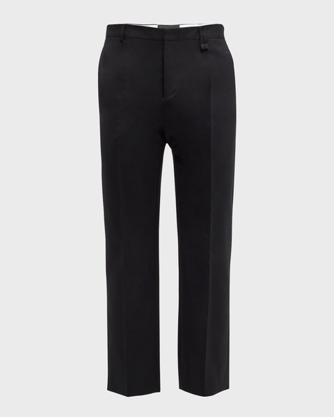 Men's Straight-Leg Wool Trousers