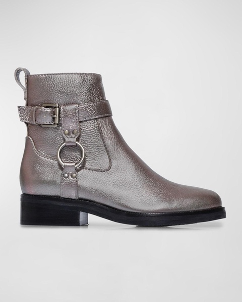 Trya Metallic Harness Moto Booties