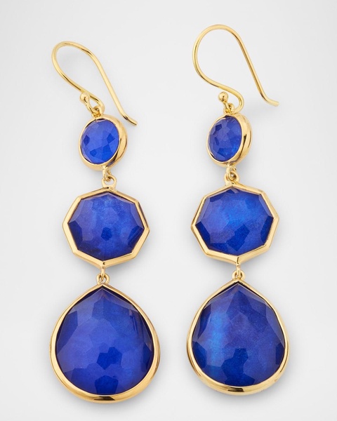 Rock Candy Small Crazy 8s Lapis Doublet Earrings in 18K Gold