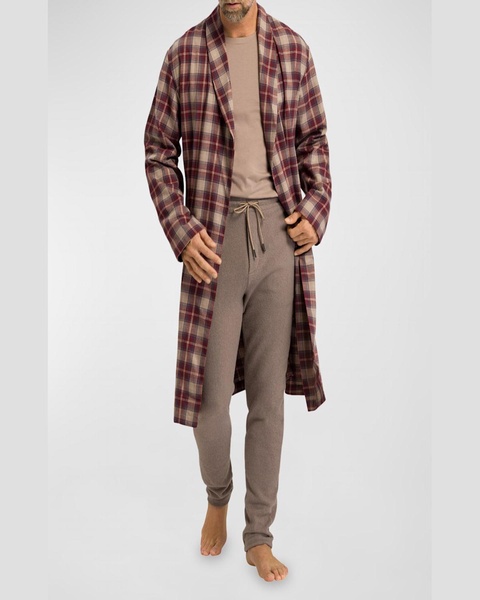 Men's Cozy Comfort Flannel Robe