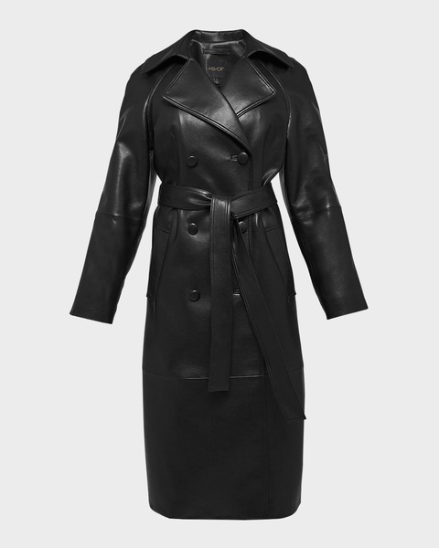 Miller Recycled Leather Trench Coat