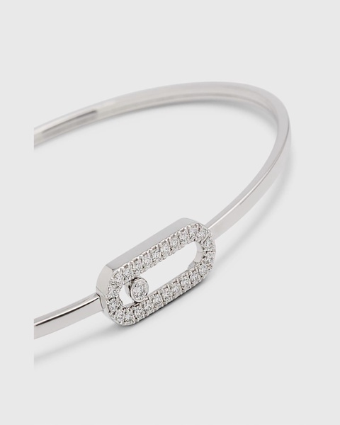 Move Uno 18K White Gold Flex Diamond Bracelet