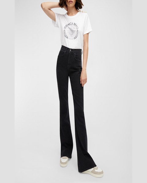 Beverly High-Rise Skinny Flare Jeans