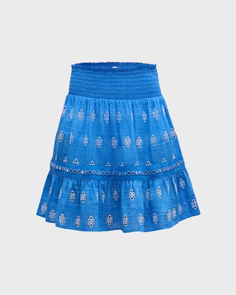 Annetta Embroidered Mini Skirt