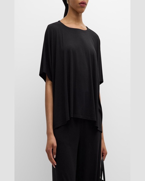 Boxy Dolman-Sleeve Jersey Top