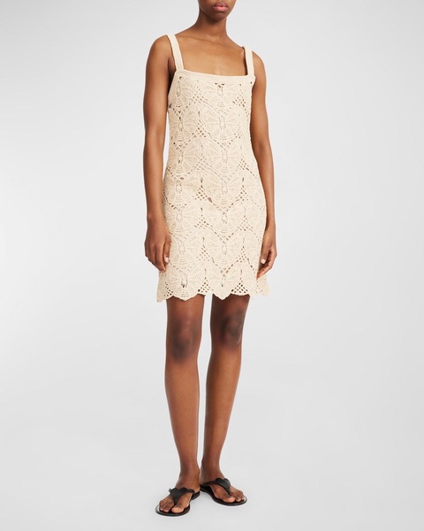 Falla Butterfly Crochet Mini Dress