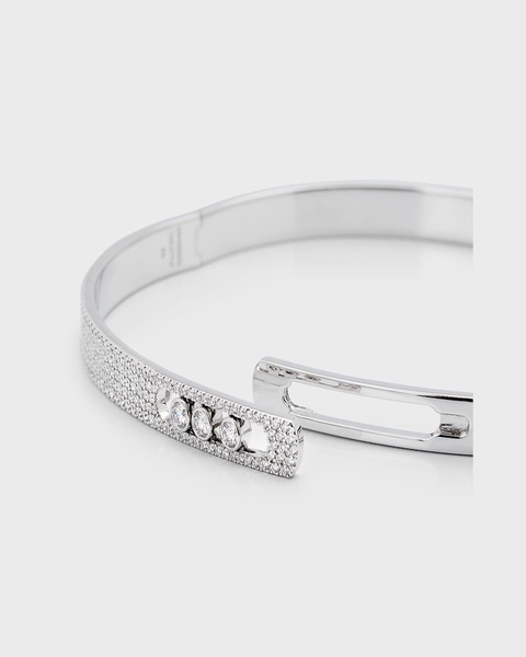 Move Noa 18K White Gold Diamond Bangle