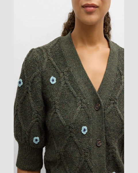 Forest Daisies Isla Cardigan 