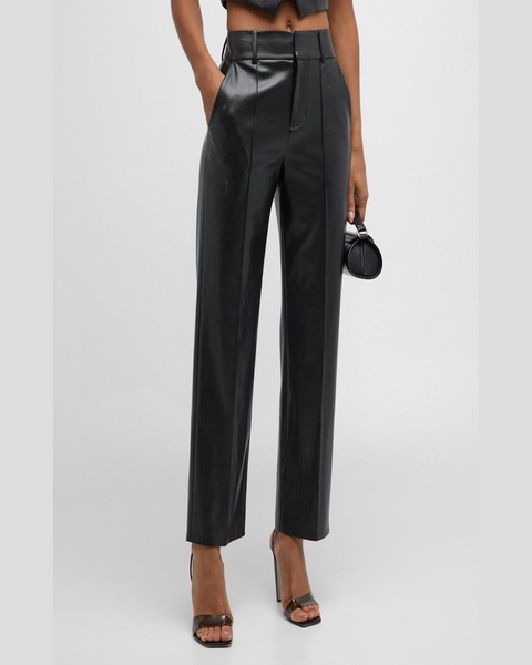 Ming Vegan Leather Ankle Pants 