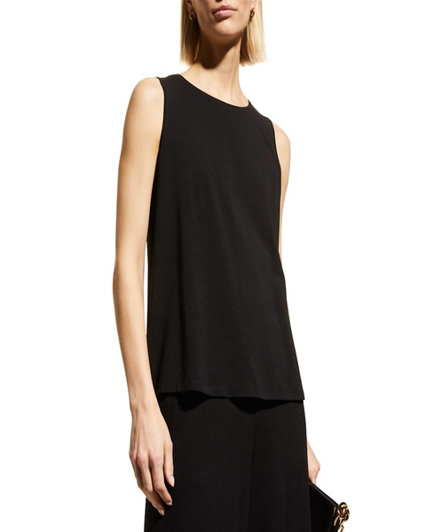 Scoop-Neck Jersey Knit Tank Top