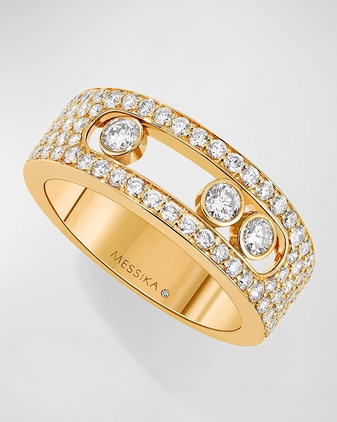 Move Joaillerie 18K Yellow Gold Pavé Diamond Ring