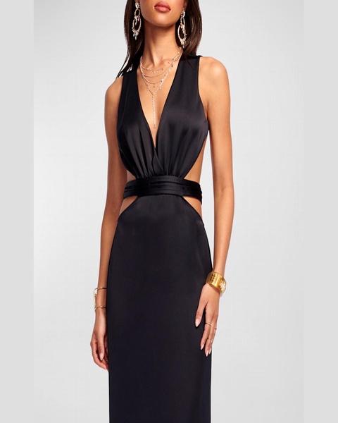 Milan Open-Back Empire Gown