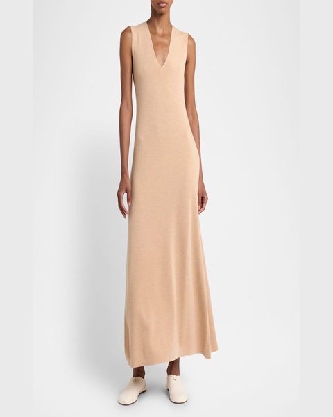 Cocooning Delicate Cashmere-Silk Midi Dress