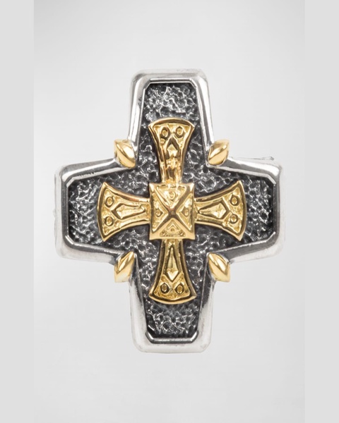 Men's Stavros 18k Gold Cross Ring