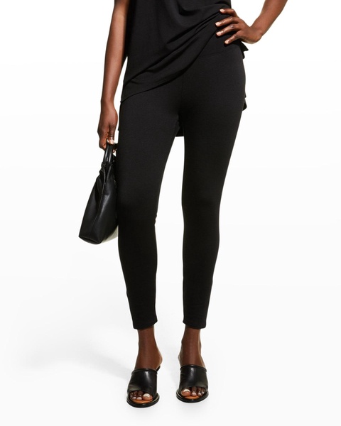 High-Rise Cropped Terry Leggings