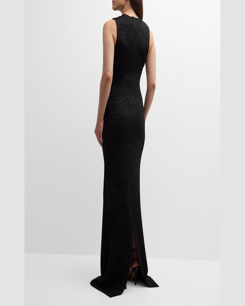 Sequin Embellished Column Gown