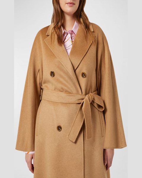 Plus Size Bratto Double-Breasted Wool Coat