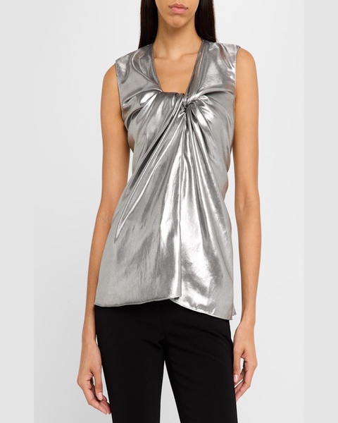 Twisted Metallic Tank Top