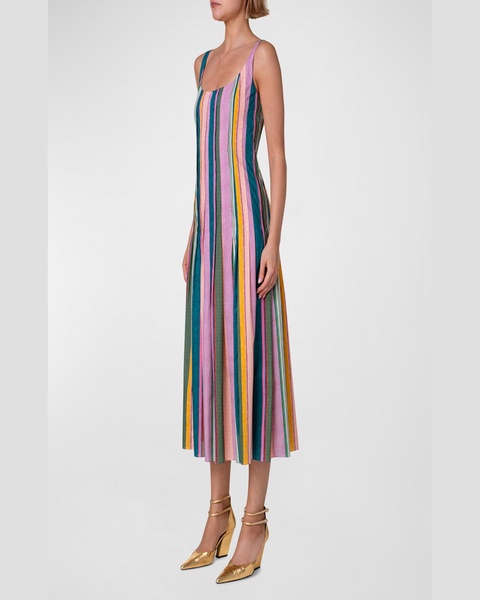 Chair Striped Cotton Midi Dress