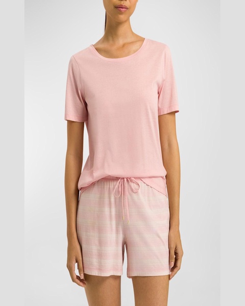 Laura Striped Short Cotton-Modal Pajama Set