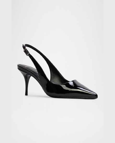 Alloy Patent Slingback Pumps