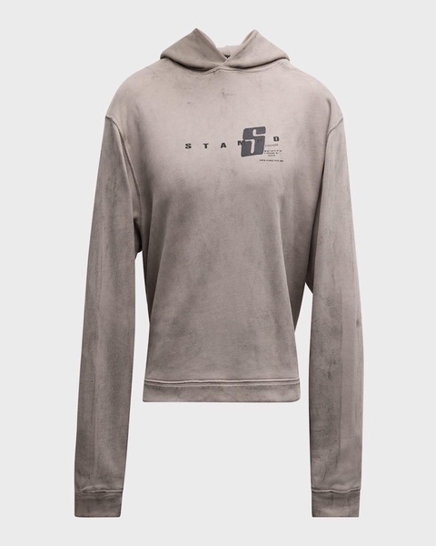 Men's Transit Splatter Cropped Hoodie