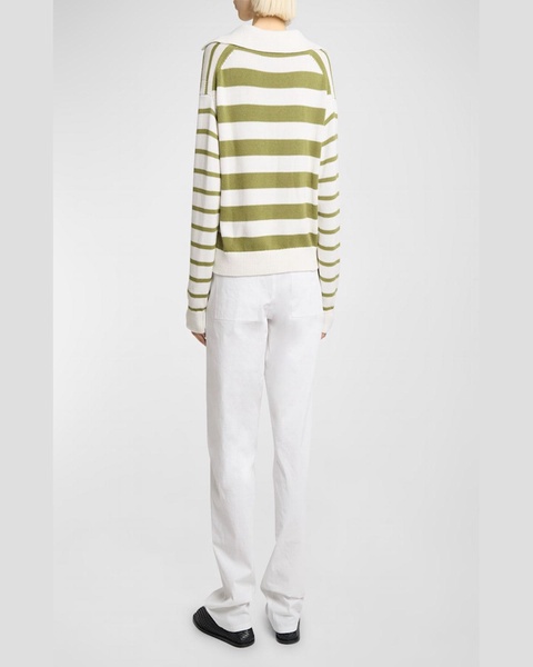 Murphy Stripe Cashmere-Blend Sweater