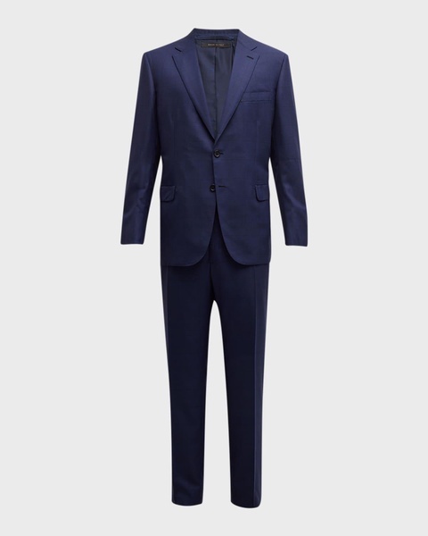 Men's Tonal Windowpane Plaid Suit