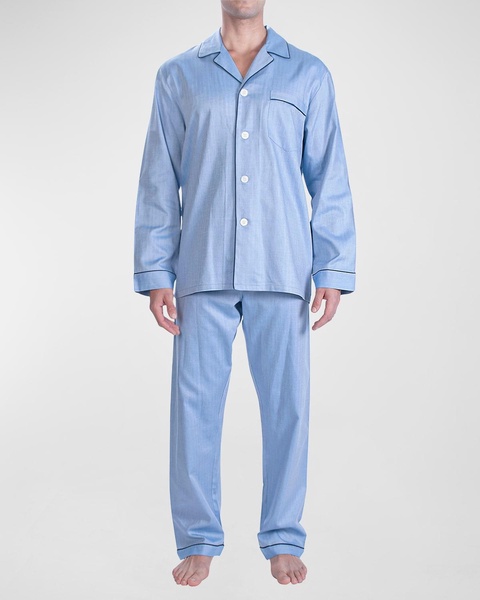 Men's Piped Pajama Set