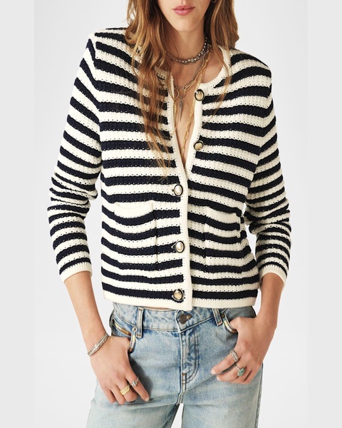 Gaspard Stripe Cardigan