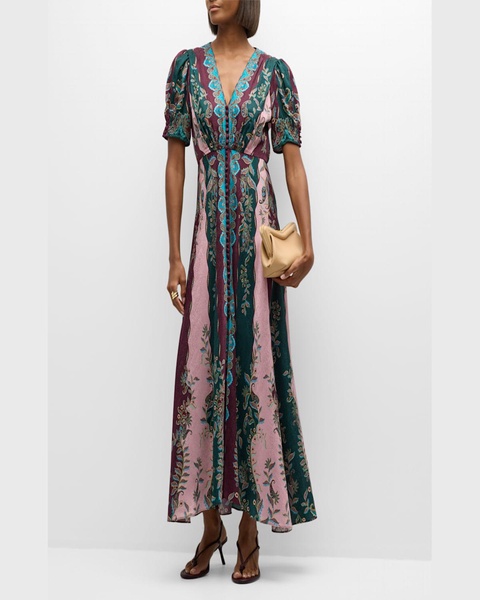 Lea Printed Long Dress