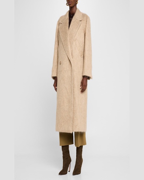 Urban Attraction Long Wool-Mohair Coat