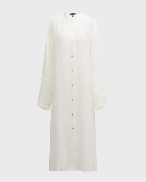 Button-Down Organic Linen Gauze Shirt