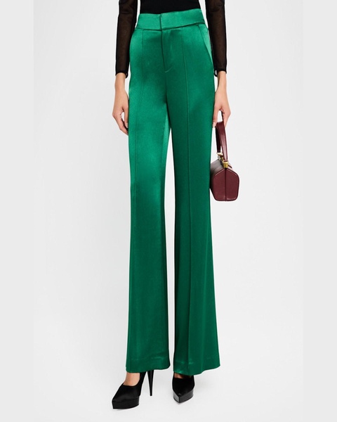 Dylan Wide-Leg Satin Pants