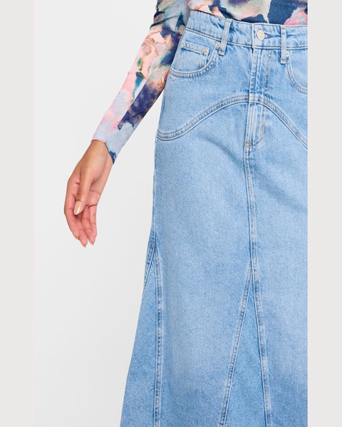 Del Rey Denim Midi Skirt 